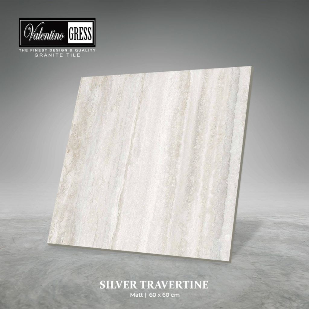 Granit Valentino Gress 60x60 Silver Travertine / Matt