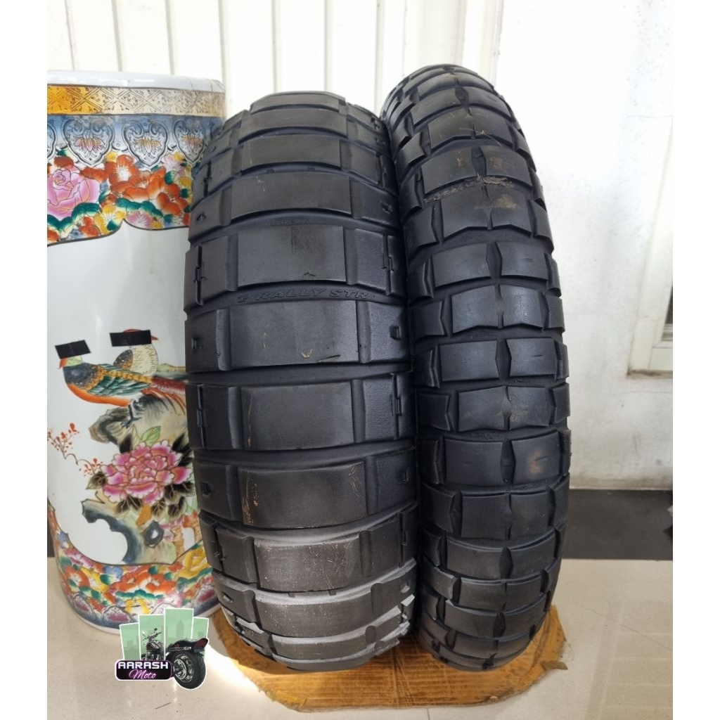 ban sepasang pirelli str big block 120/70 ring 19 170/60 ring 17 bmw gs not karoo e805 custom shinko