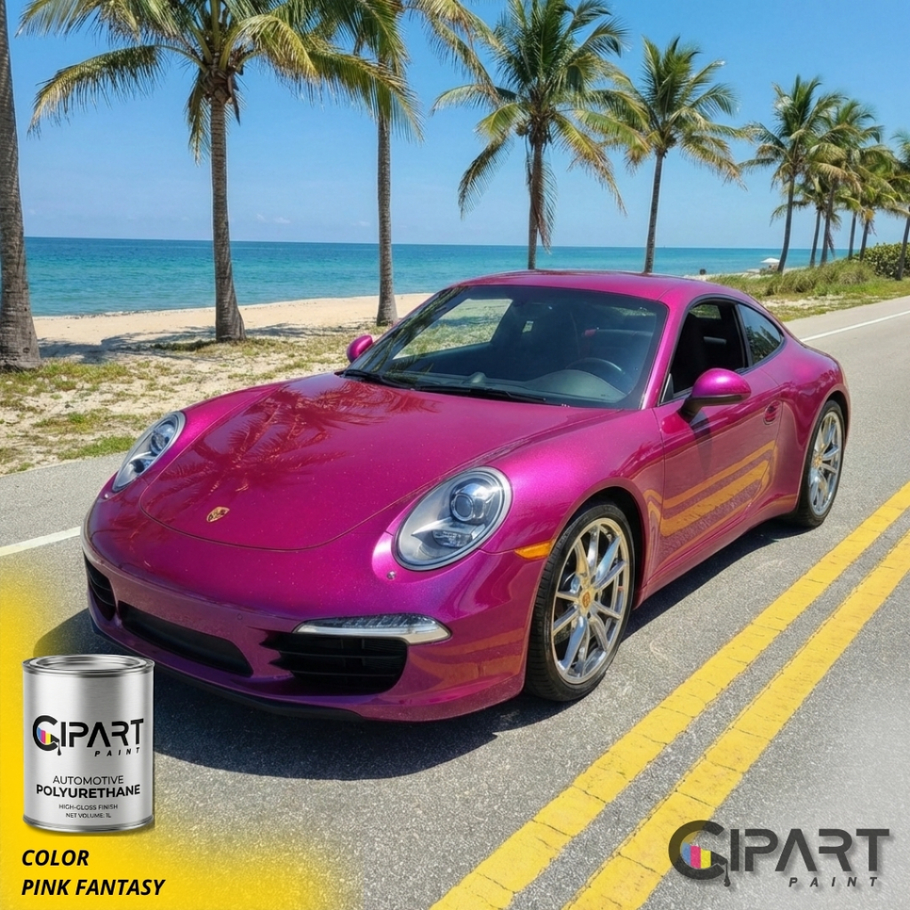 Cat Mobil & Motor CIPART PAINT - PINK FANTASY Effect Series Pink Magenta Fuchsia Metalik Pearl PU