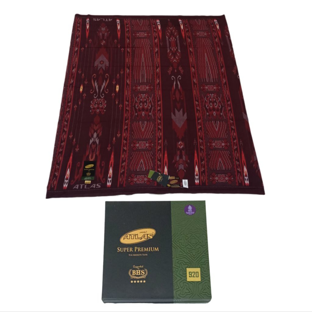 Sarung Atlas Super Premium 920 Supported By BHS/ Sarung Atlas Pria / Kain Sarung Atlas / Muslim Pria
