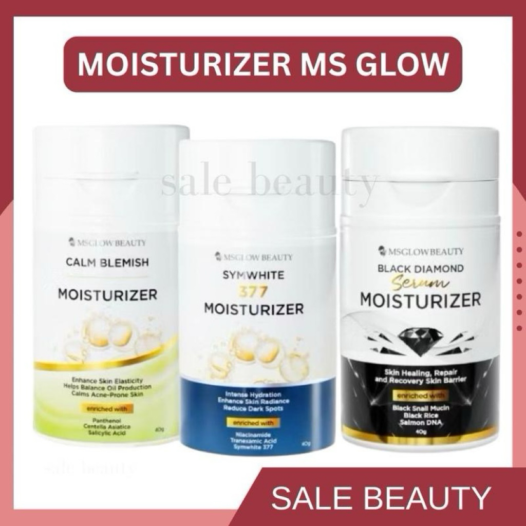MOISTURIZER SYMWHITE 377 MS GLOW /MOISTURIZER BLACK DIAMOND MS GLOW/ MOISTURIZER CALM BLEMISH MS GLO