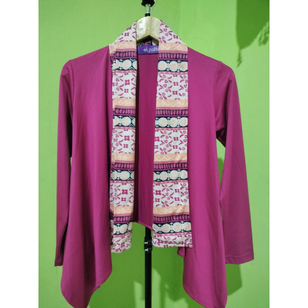 Set dress Cardi elzatta, gamis hijau, gamis denim blue preloved