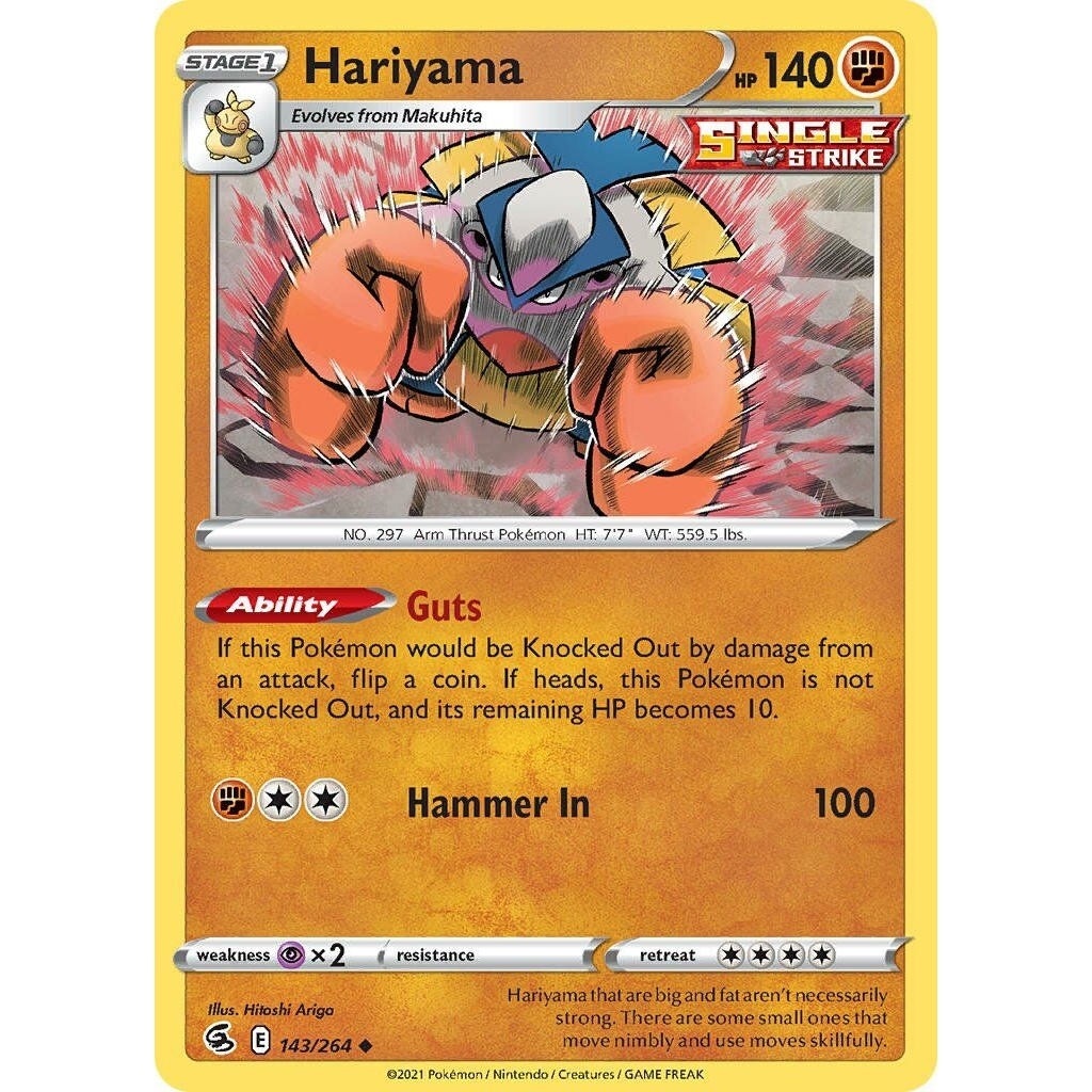 Tcg Pokemon Hariyama Common 2021 FS