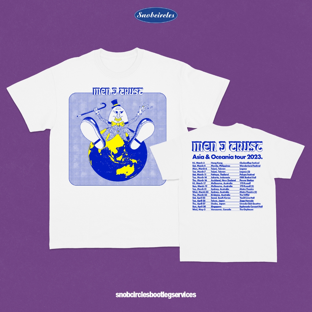 Kaos T-Shirt Baju Band MEN I TRUST - Asia Oceania Tour 2023