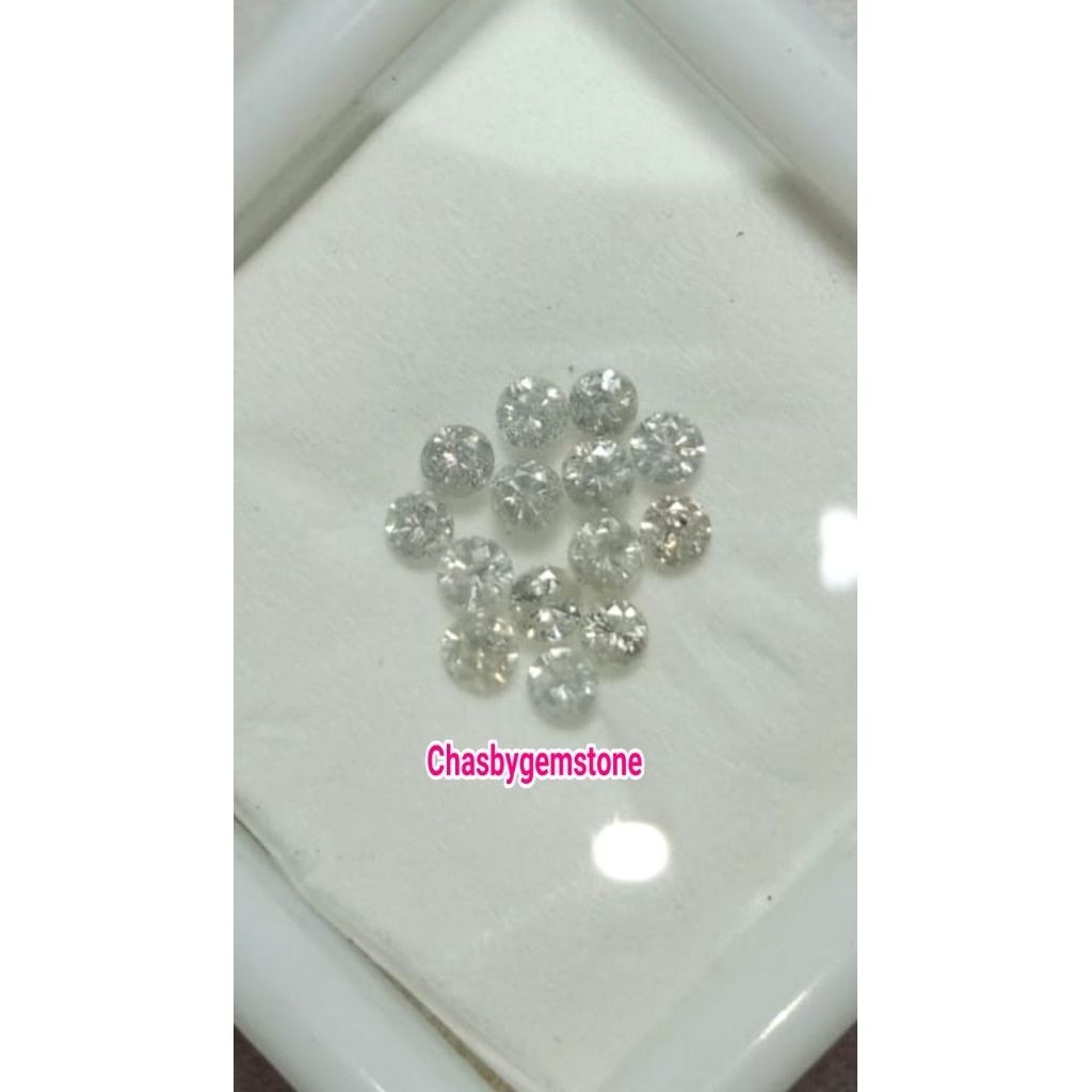 Natural Berlian eropa putih top luster-Batu mulia Berlian eropa luster jos