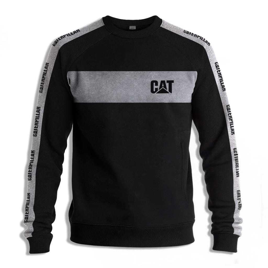 Sweater Caterpilar Excavator Crewneck Bahan Original Fleece All Size S M L XL XXL
