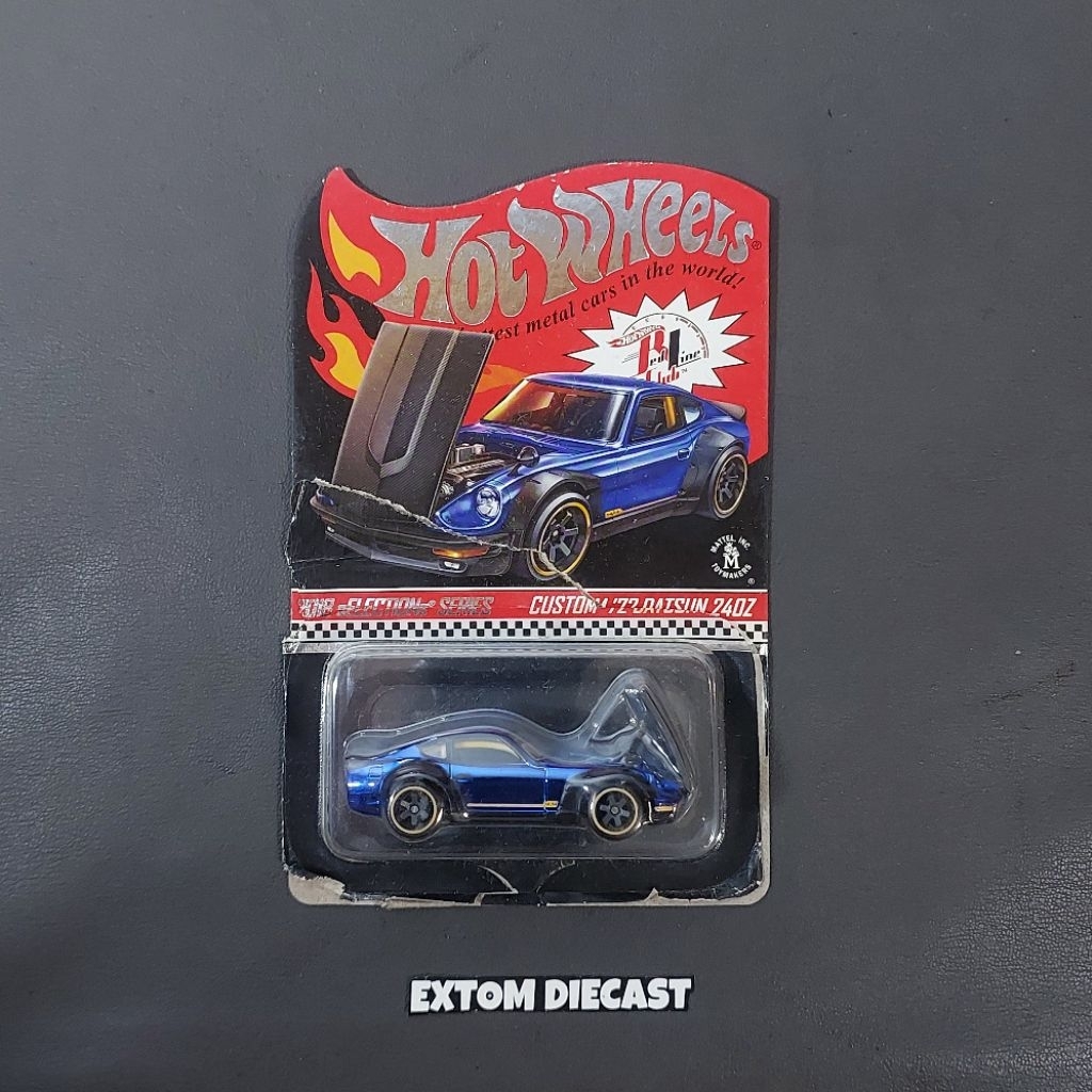 Hotwheels RLC Datsun 240Z Blue Chrome Loose