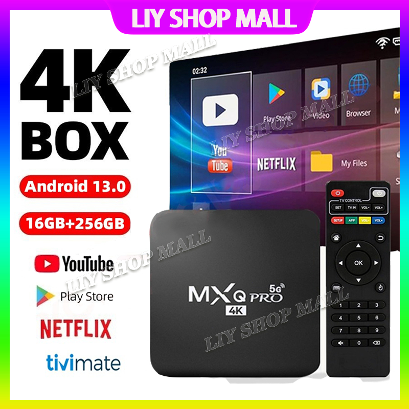 Android Tv Box MXQ Pro Android 13.0os 2.4G WIFI 16G/256gb STB 4K Smart TV Box Unlock Tv Box Netflix