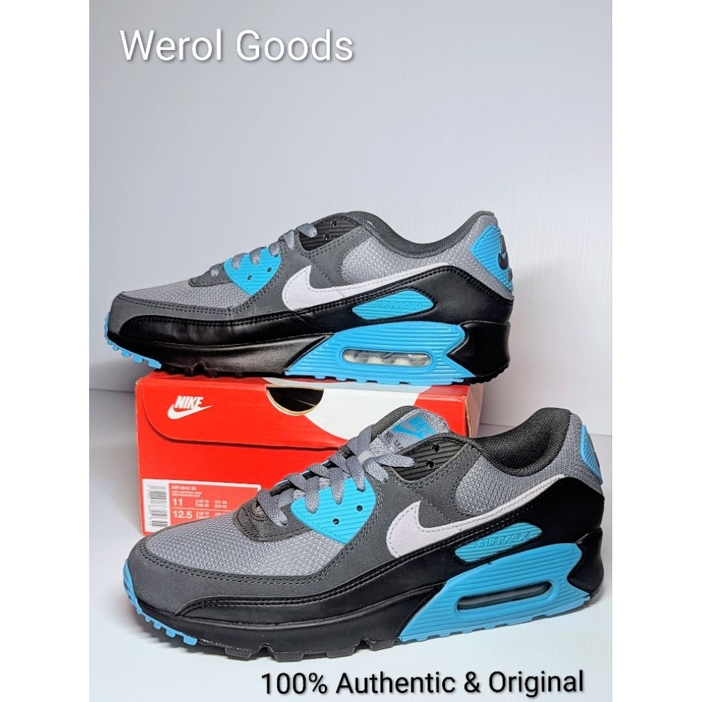 Nike Air Max 90 US11/Eur45 Cool Grey Dusty Cactus Black Wolf Grey