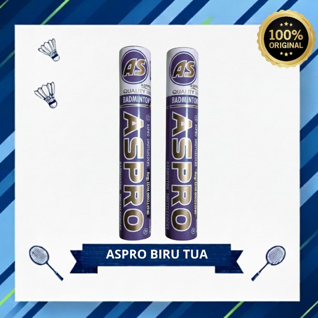 KOK ASPRO BIRU TUA/Kok Bulutangkis/100%Original