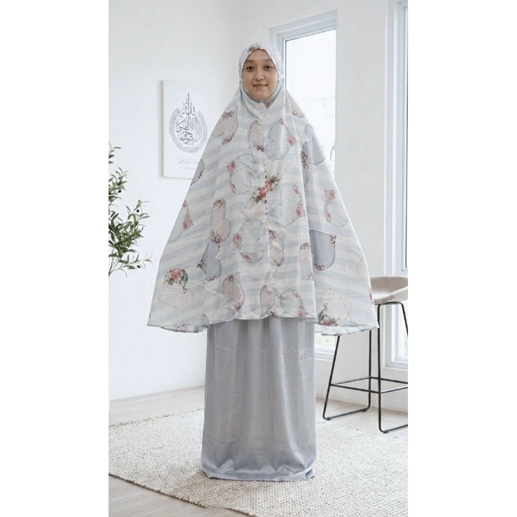 Mukena Armani Silk Premium lembut jumbo | Mukena Silk Aizza ukuran jumbo | Mukena Mardliyah hijab