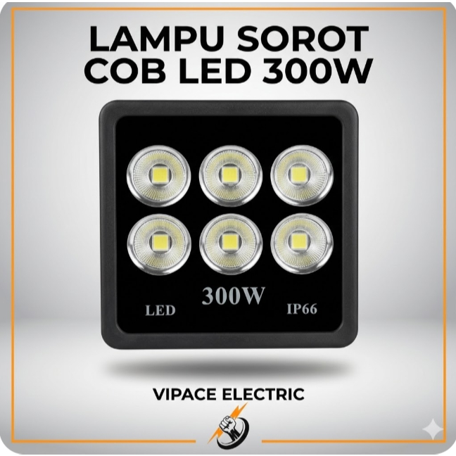 Lampu Sorot LED COB 300 Watt Model Mangkok - Flood Light 300W IP66 GARANSI