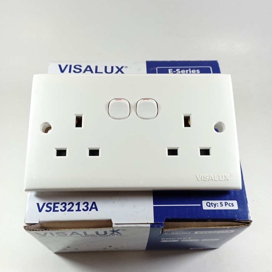 STOP KONTAK DOUBLE 13A VISALUX