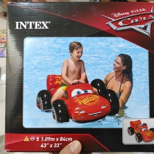 Intex 57516 Pelampung Renang Perahu Mobil The Cars Kids Pool Cruiser