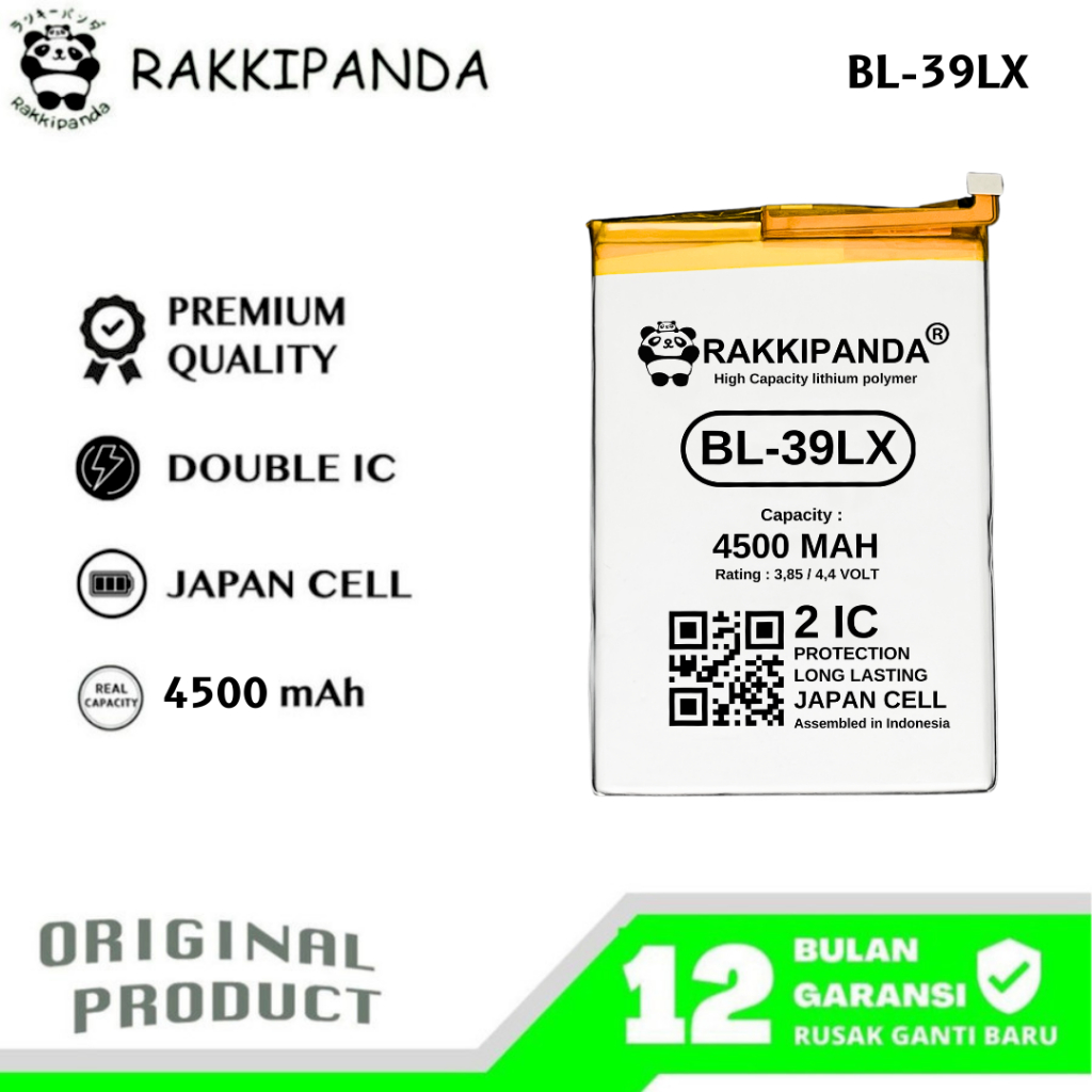 RakkiPanda - BL-39LX Infinix S5 X652 / S5 Lite X652B / Smart 4 X653 Batre Batrai Baterai