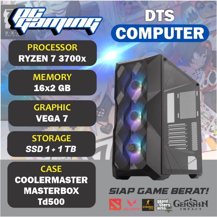 PC Gaming | Ryzen 7 3700X / 16GB / MSI RTX 2070 SUPER / SSD 1 + 1 TB