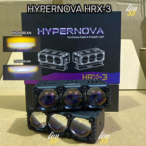 HYPERNOVA - ORIGINAL HRX3 V3 MINI LASER TRIPLE LENS HRX3 150 WATT 3 LENSA PREMIUM BLUELENS LASER TRI