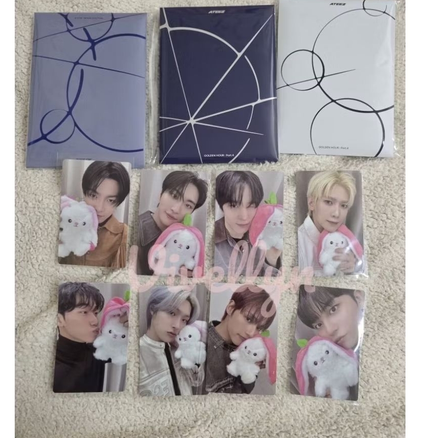 Ready Ateez POCA Golden Hour GH pt 4 + POB Toktok Stawberry Bunny