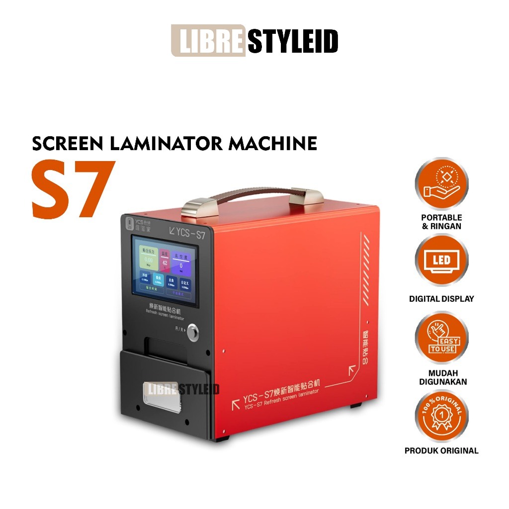 YCS-S7 smart laminating machine mesin laminating LCD support layar datar & melengkung vacuum laminat