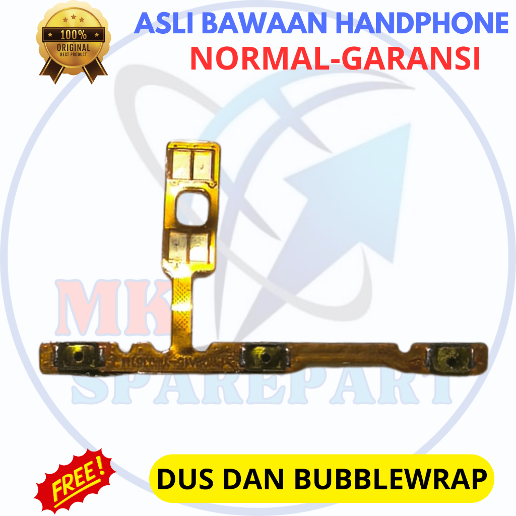 Flexible on off volume hp Oppo A15 - A15S - asli original copotan cabutan bawaan