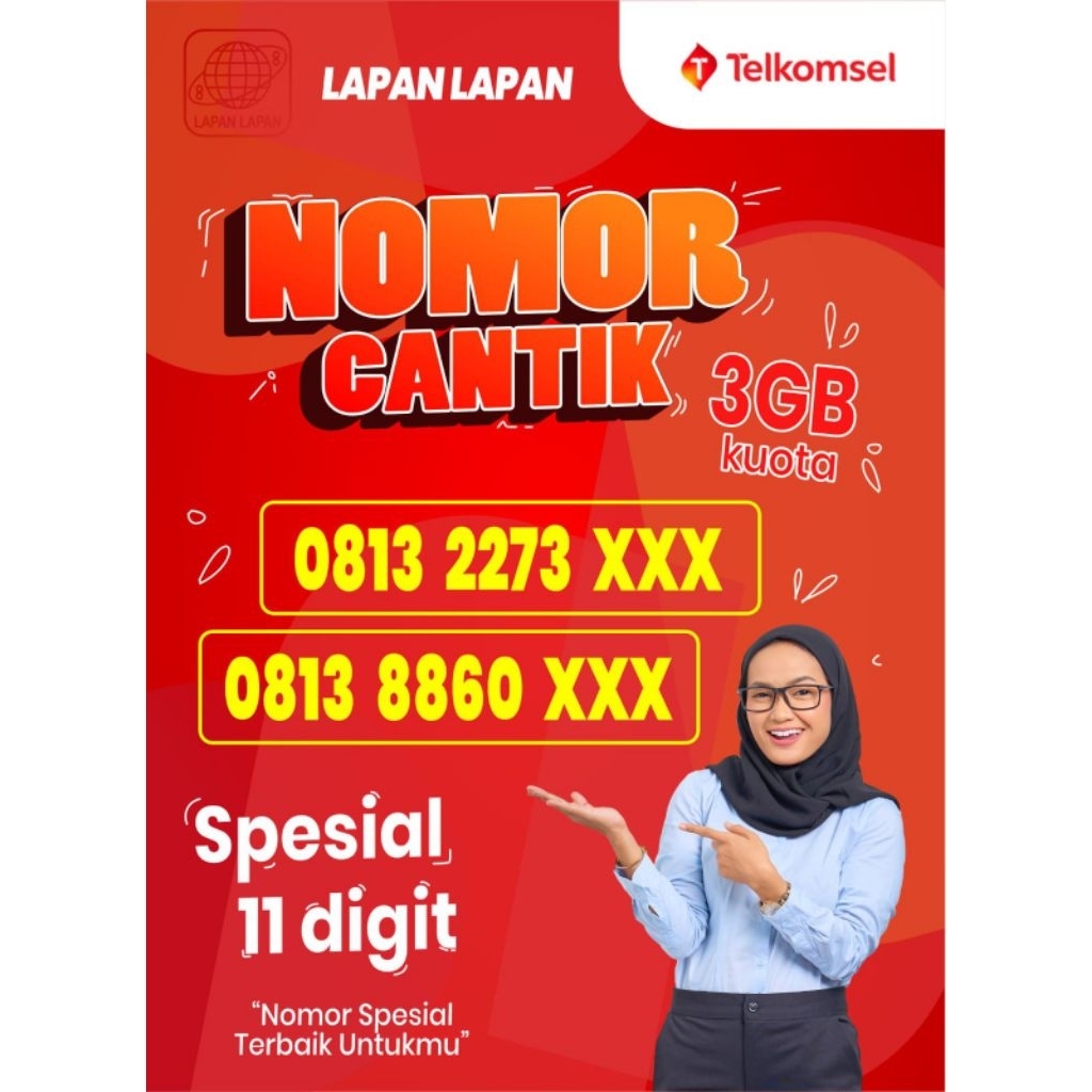 NOMOR CANTIK PERDANA SIMPATI KUOTA 3GB