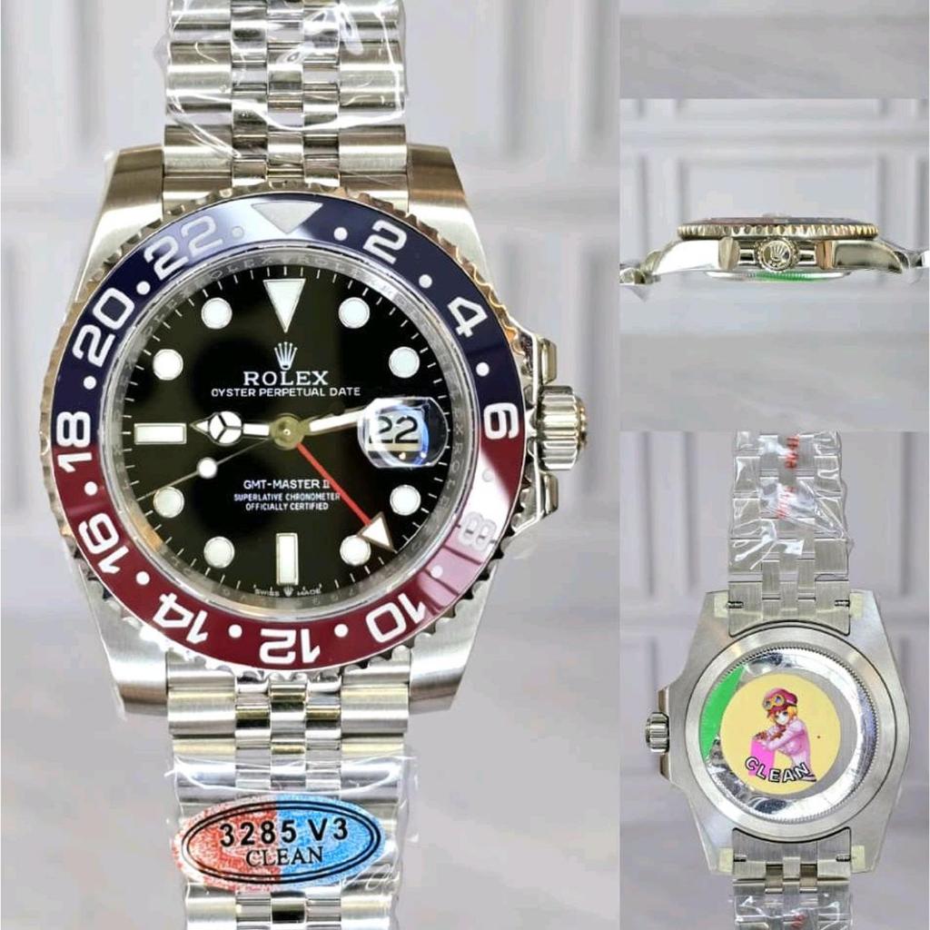 Jam tangan Gmt master 2 Edisi Pepsi Jubille 3285 high version Original CLEAN