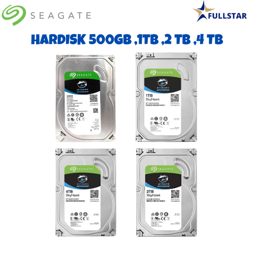 HARDISK 500GB HARDISK 1TB HARDISK 2TB CCTV Western Digital Seagate Skyhawk Untuk CCTV
