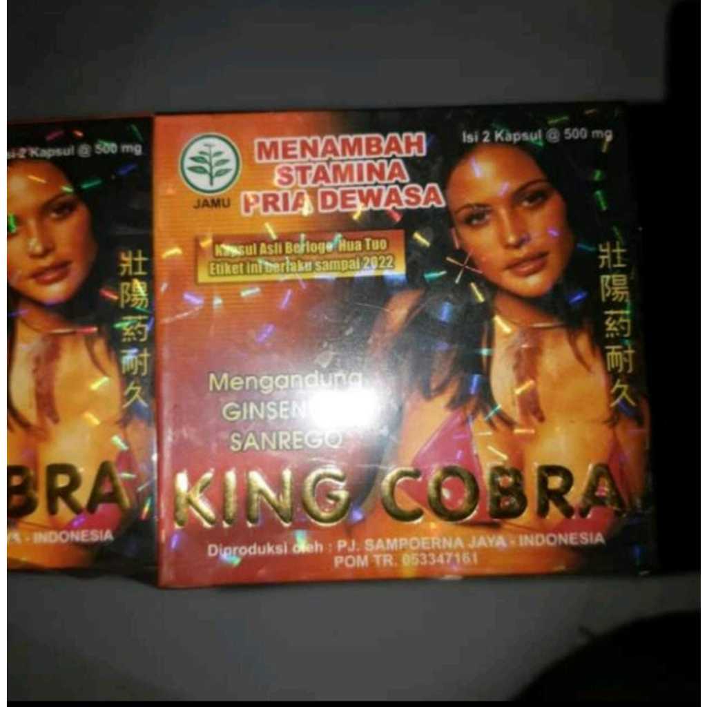 Kapsul King Cobra Obat Kuat Pria Dewasa - Meningkatkan Gairah dan Stamina