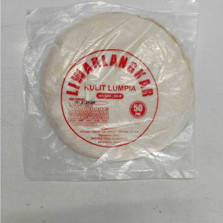 Kulit Lumpia Serbaguna Isi 50 lembar Kulit Lumpia Halal