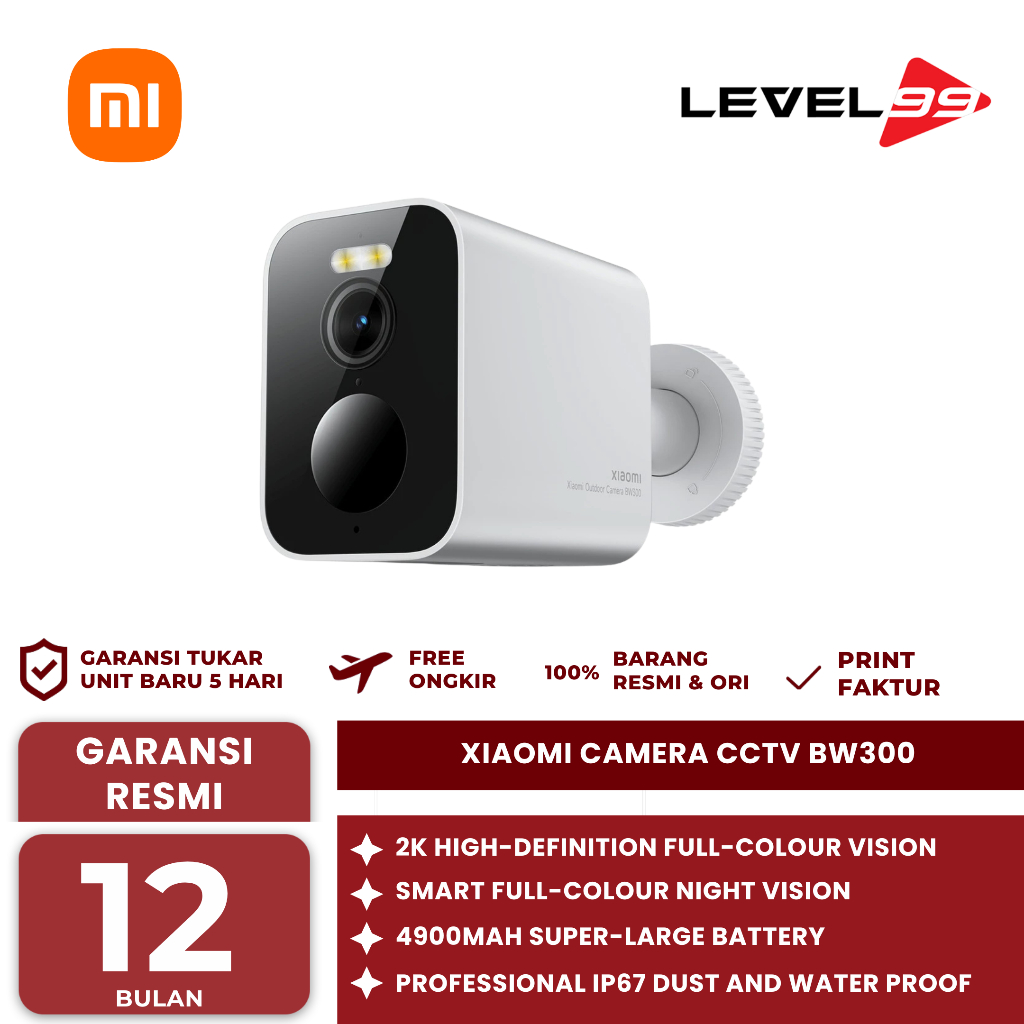 Xiaomi Camera CCTV BW300 2K Outdoor 3MP - Outdoor Camera Xiaomi BW300