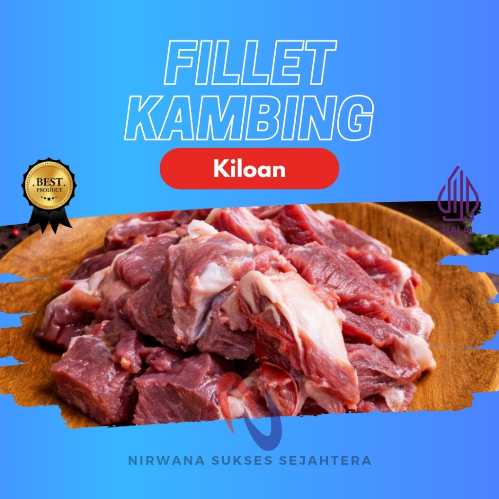 FILLET KAMBING, DAGING KAMBING TANPA TULANG / BONELESS GOAT MEAT