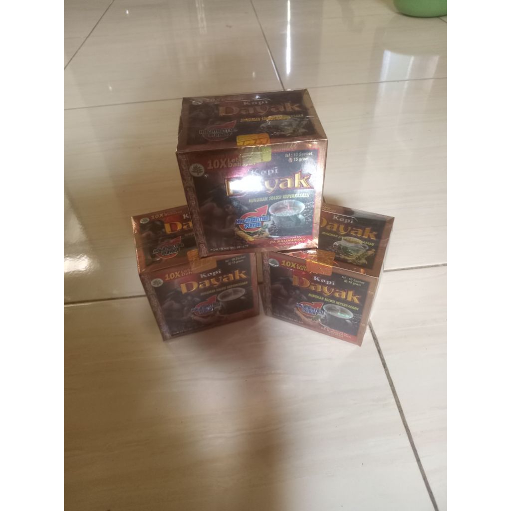 kopi dayak 10 sqchet asli