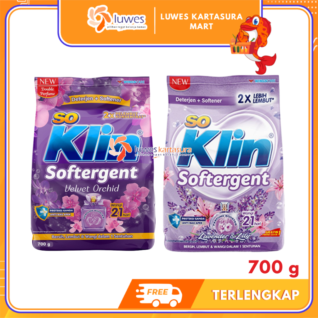 [LUWES] SoKlin Softergent Deterjen Bubuk 700g - Deterjen Bubuk So Klin Softergent