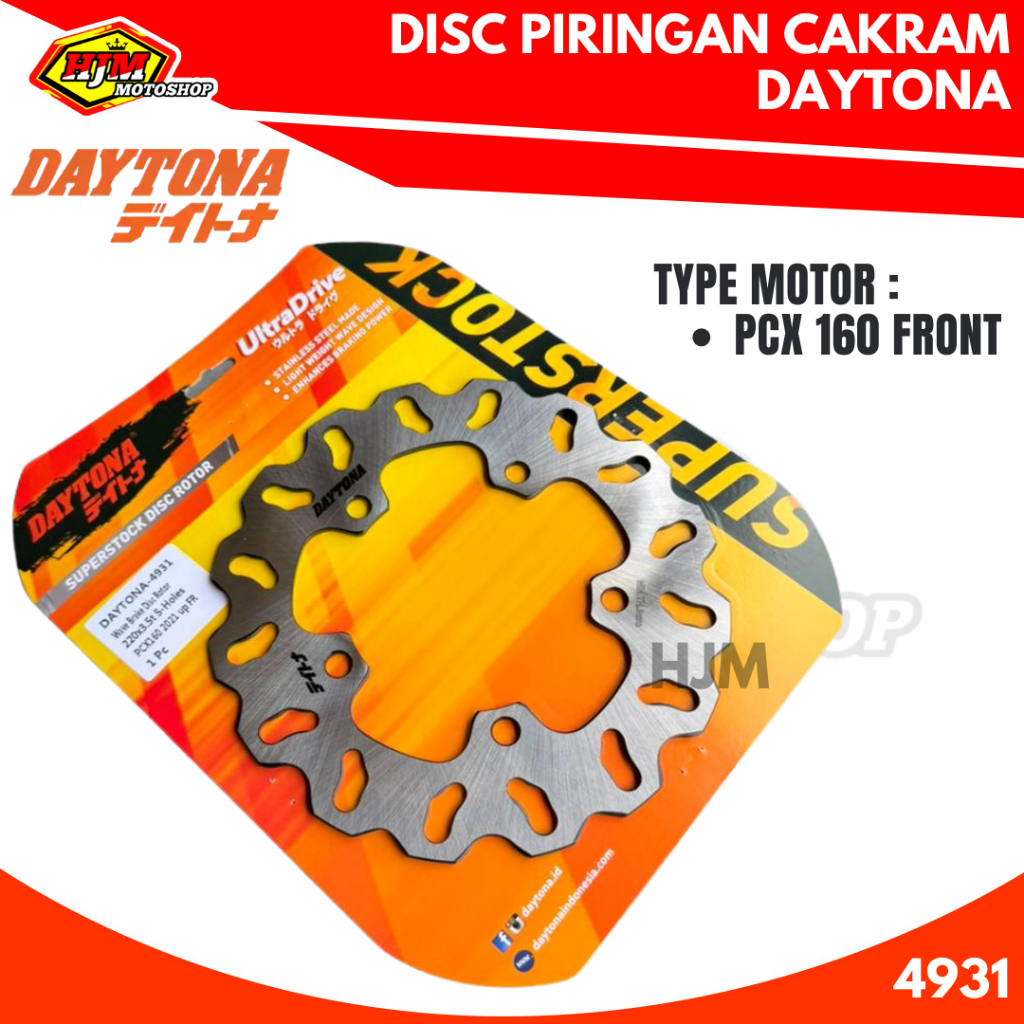 Disc Piringan Cakram Depan PCX 160 Disc Rotor Daytona Wave Original