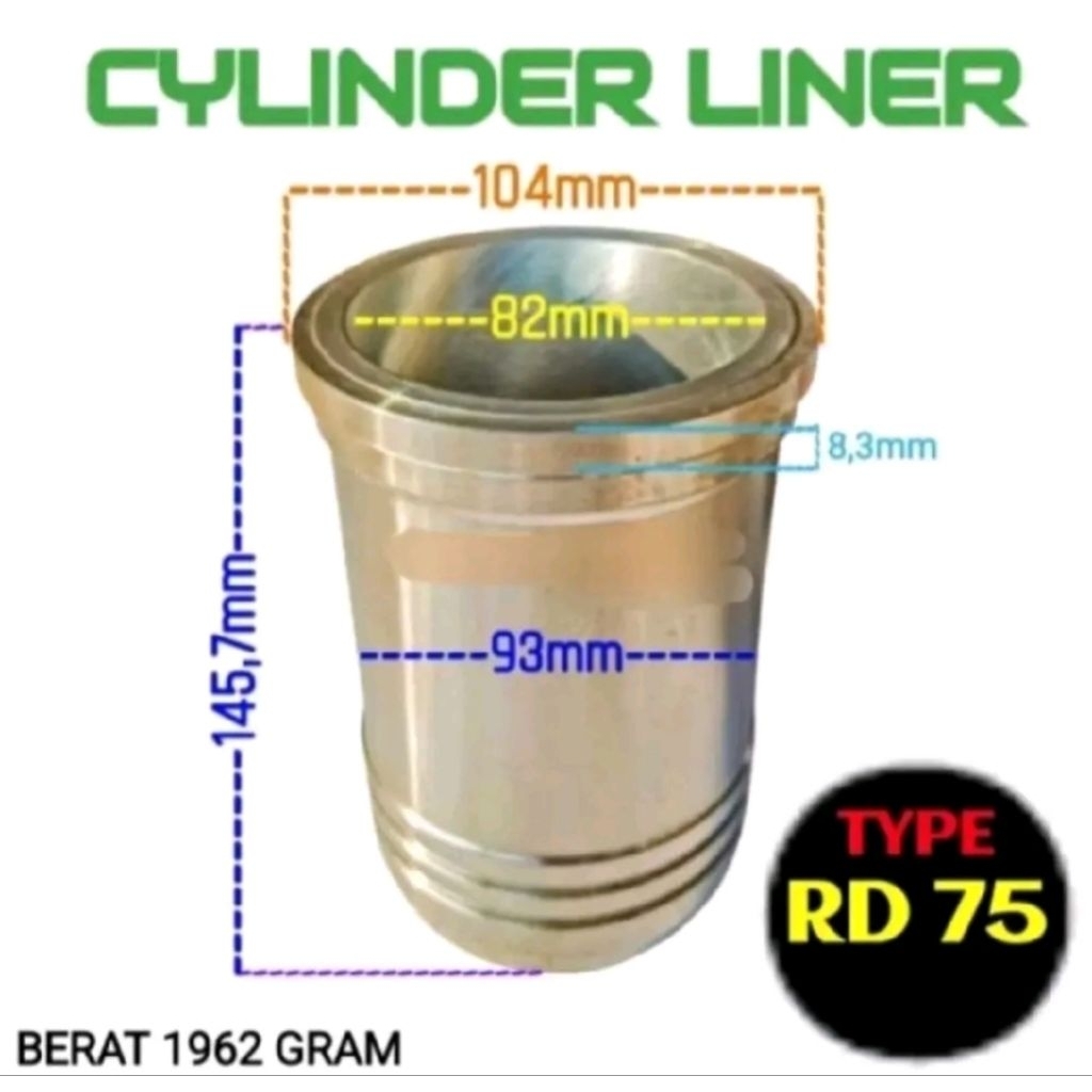 RD75 Cylinder liner boring diesel Kubota