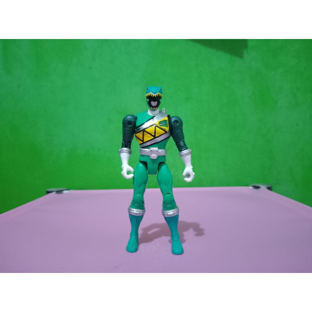Figure POWER RANGERS DINO CHARGE - GREEN RANGER - Bandai Murah Retro Vintage Rare Koleksi Mainan Ana