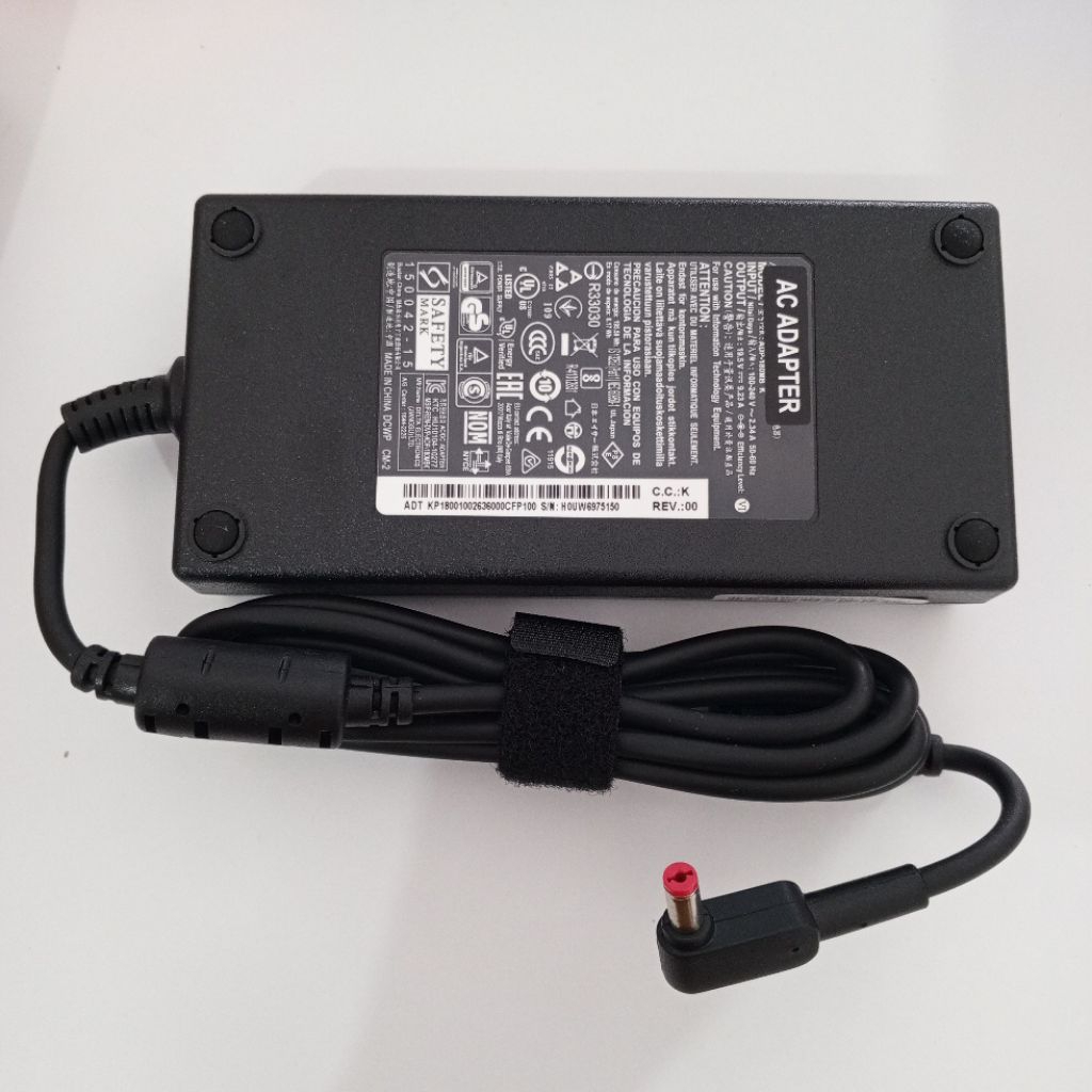 Charger Laptop Acer 19V 9.23A (5.5x1.7mm) 180W untuk seri Gaming Predator Helios 300, Predator Trito