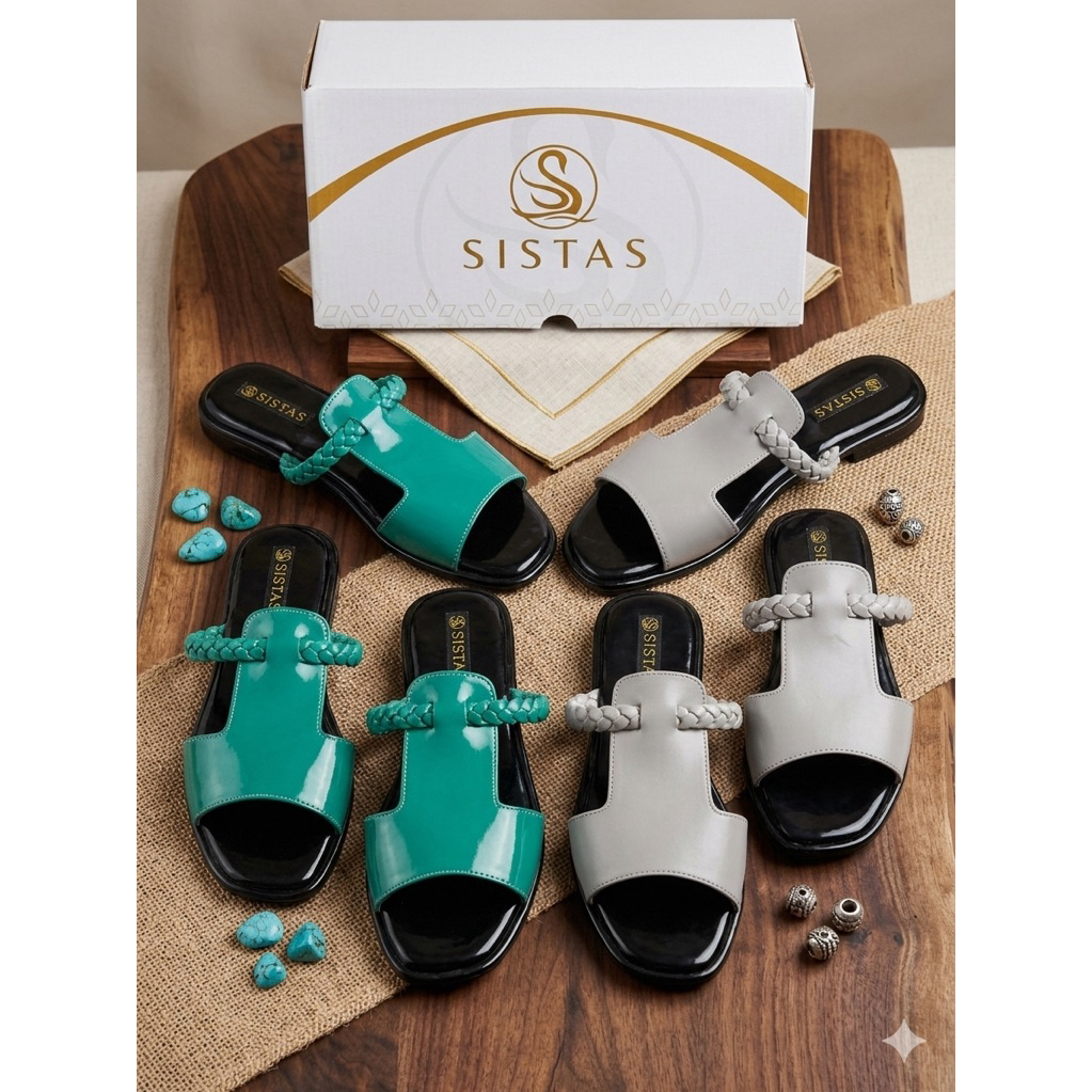 SAKHA-VIOLA SANDAL SISTAS PREMIUM | SENDAL TERBARU SISTAS | SENDAL WANITA | SANDAL FLAT