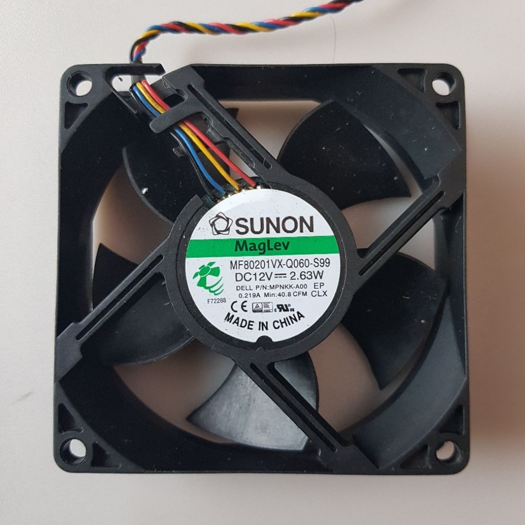 Fan kipas SUNON DC 12V-2.63W 8X8Cm 4pin