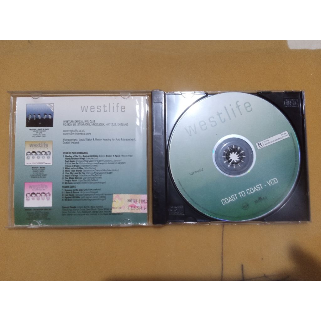 Westlife coast to coast VCD