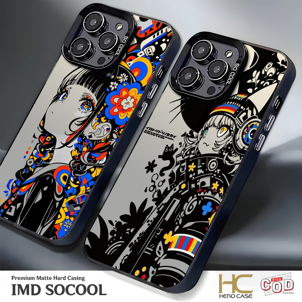 Case Vivo Fusion Motif Art  2 In 1 Case Hp Vivo Y05 V70 V60 Lite X200 PRO Y21d Y29 Y400 Y04 Y19S GT 