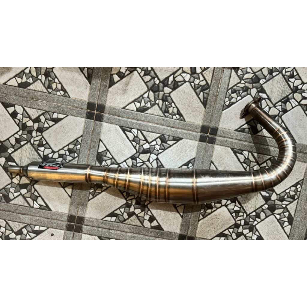 kenalpot rx king YKJ kolong pyton stainless bekas