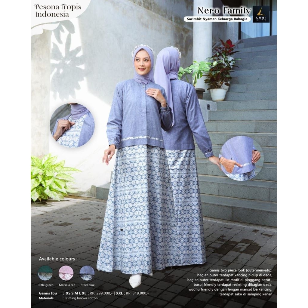 GAMIS LUBI NERO STEEL BLUE XXL