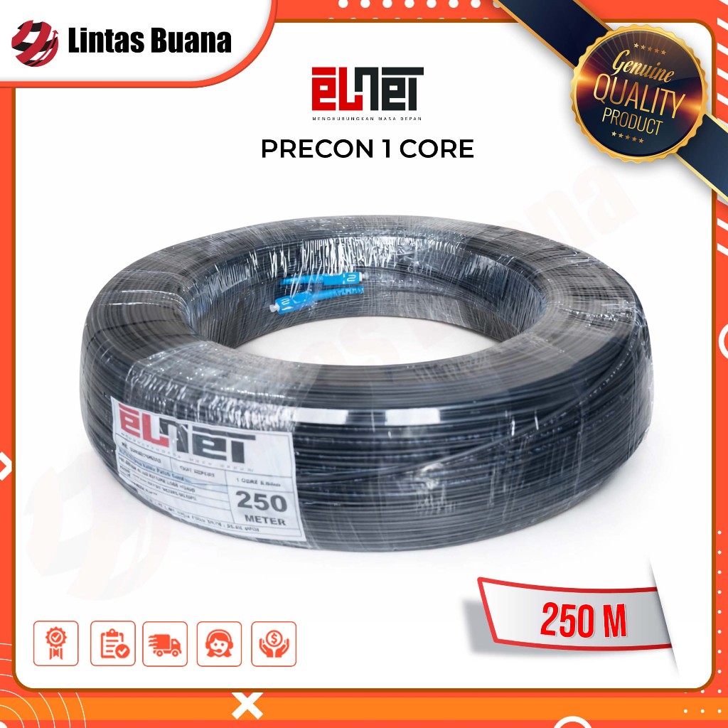 Kabel Drop Core Fiber Optik/Kabel Precon FO ELNET 250Meter
