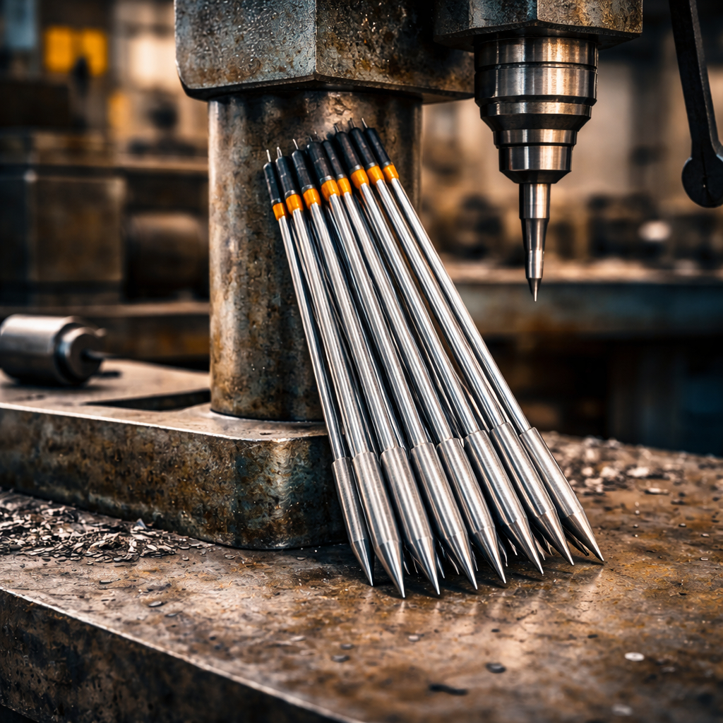 ( isi 10 biji ) mata paser ikan logam 6mm ukuran 10 cm/12 cm/14cm