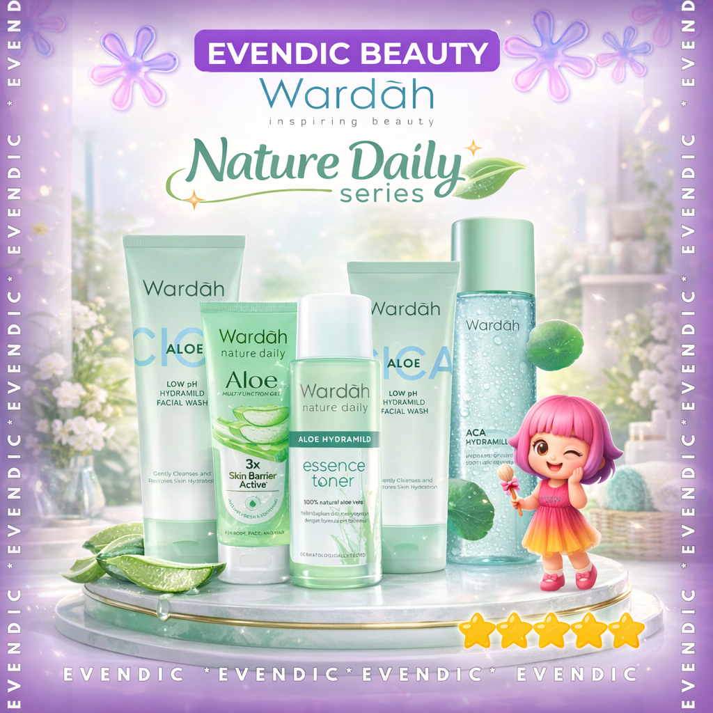 READY WARDAH Nature Daily Aloe Vera Hydramild SERIES Facial Wash / Multifunction Gel / Moisturizer C