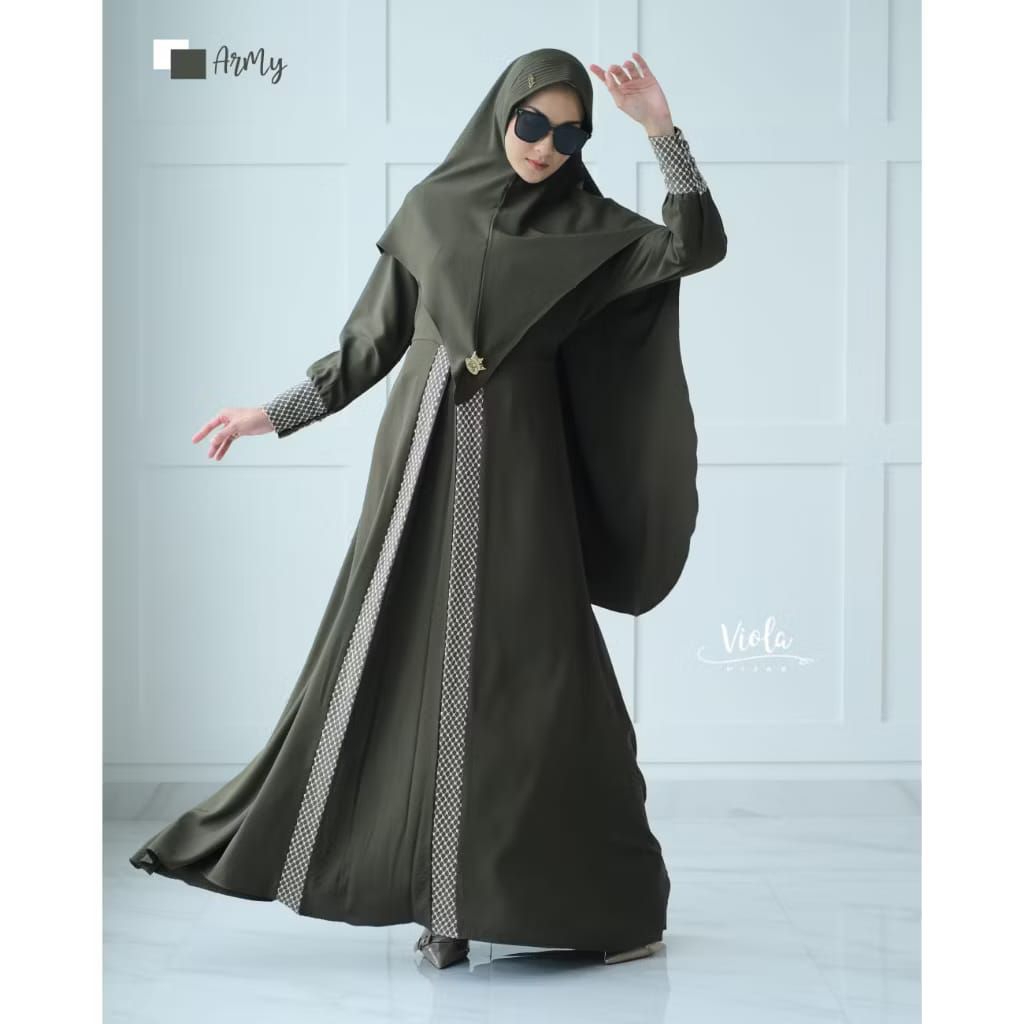 NEW  GAMIS RAINA SET SYAR'I BAHAN SHAKILA TIFANI MIX ALLOVER TULLE SUPER PREMIUM DAN ELEGANT ORI BY 