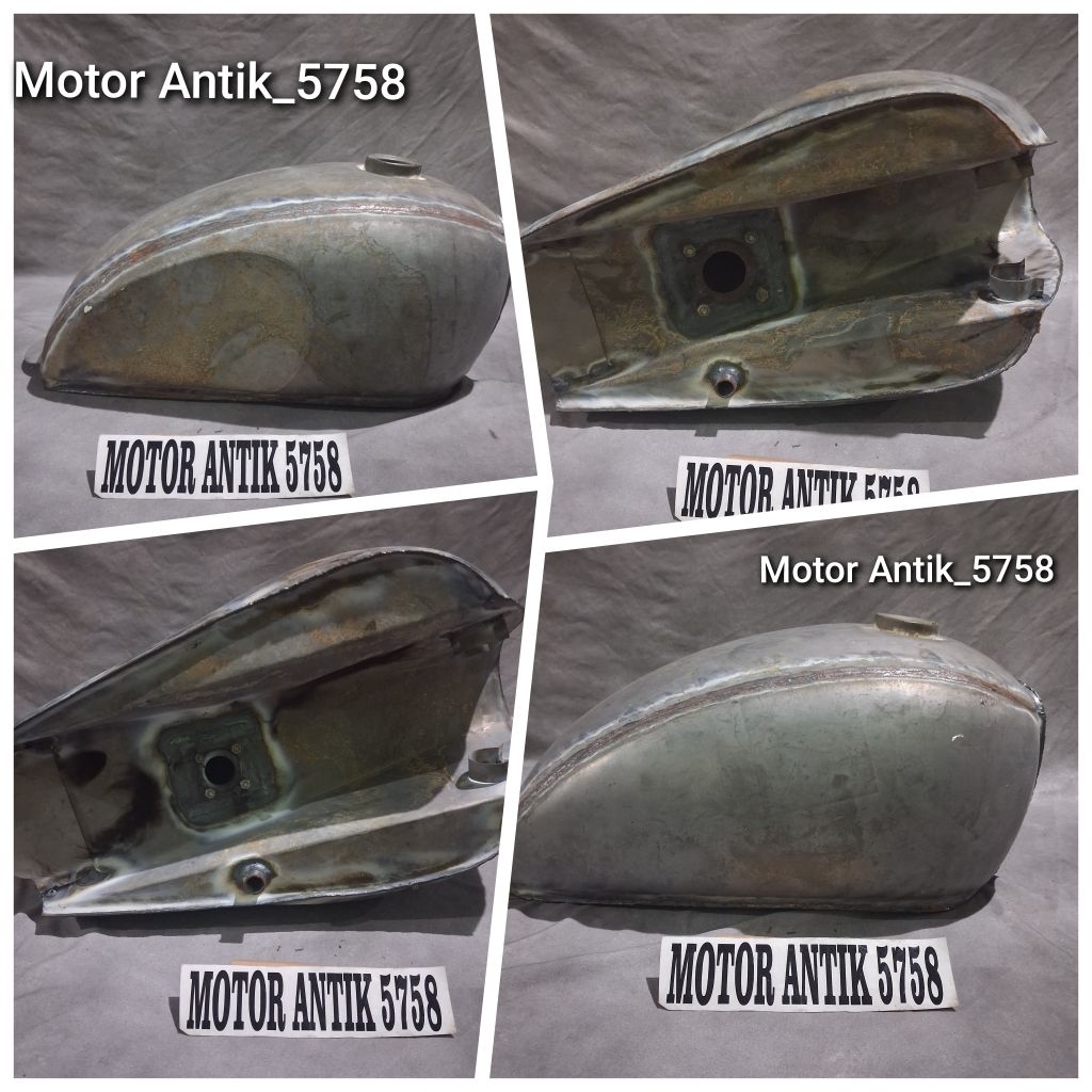 Tangki Japstyle Motor Custom Triumph Bobber Lubang Fullpam indikator bensin Tiger Megapro Scorpio By