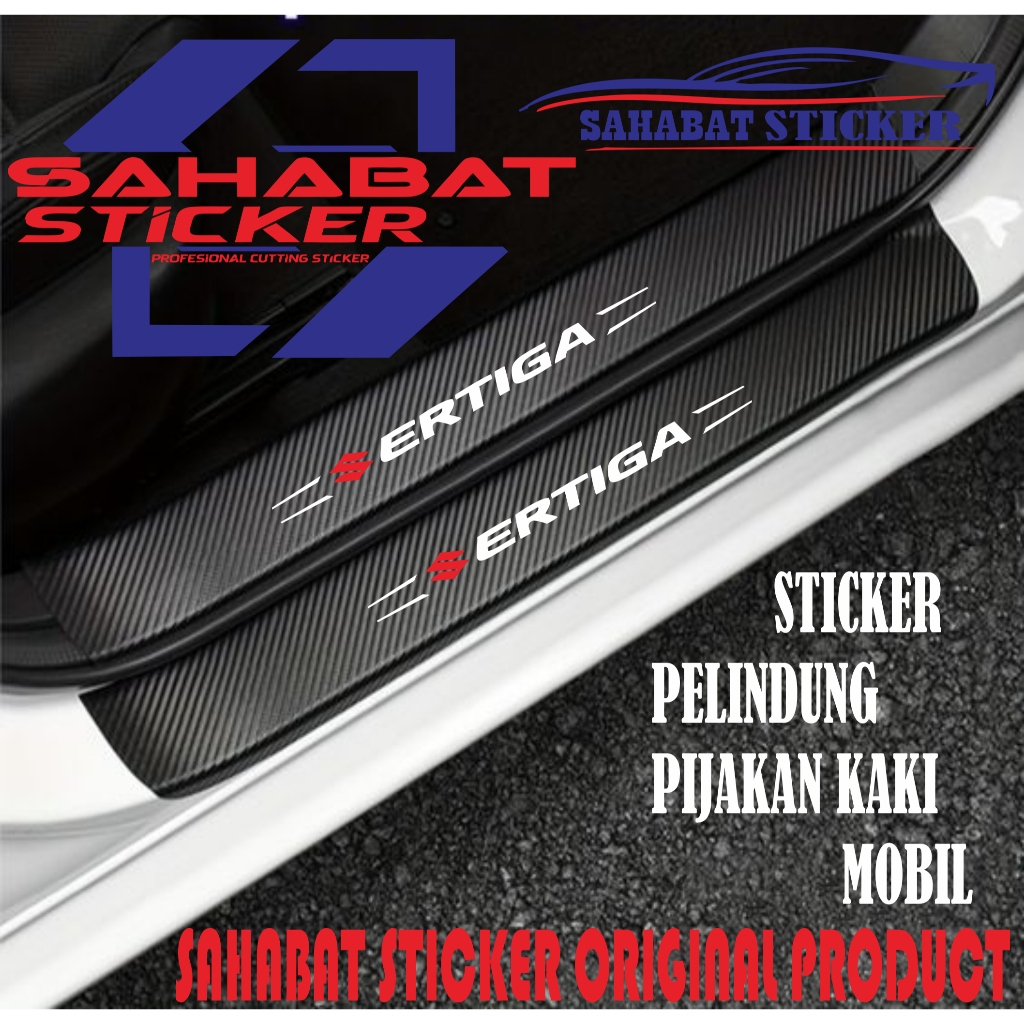 1-9 PCS sill plate /pelindung pijakan pintu mobil SUZUKI ERTIGA original  carbon bahan tahan goresan