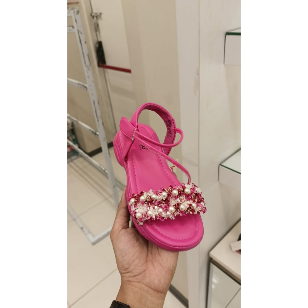 Sandal Anak Perempuan Fladeo Pink Pearl – Sandal Anak Cantik Pesta Size 29–30